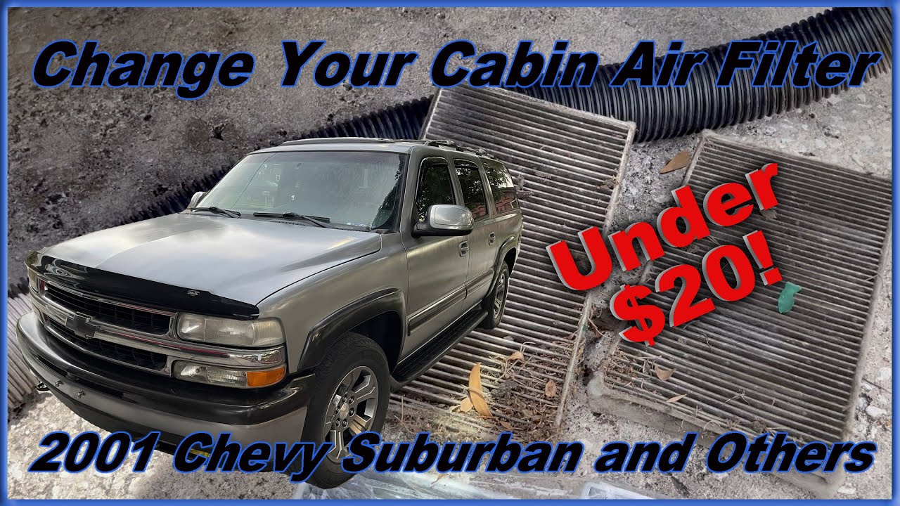 How To Easily Change Your Cabin Air Filter - 2001 Suburban and Others