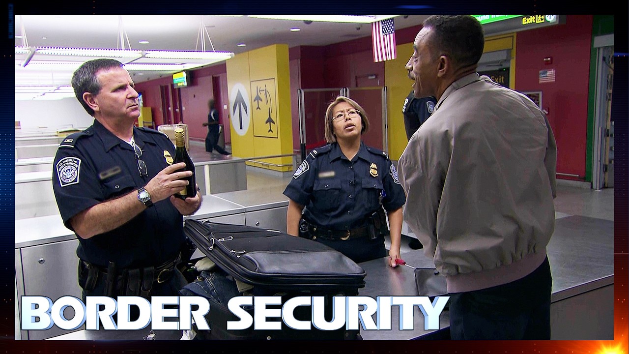 Nervous Traveller Carrying More Brandy Than Clothes! | S1 Ep 10 | Border Security America