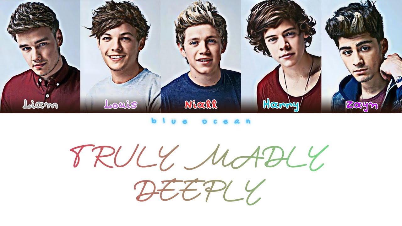 One Direction - Truly Madly Deeply (Color Coded - Lyric)