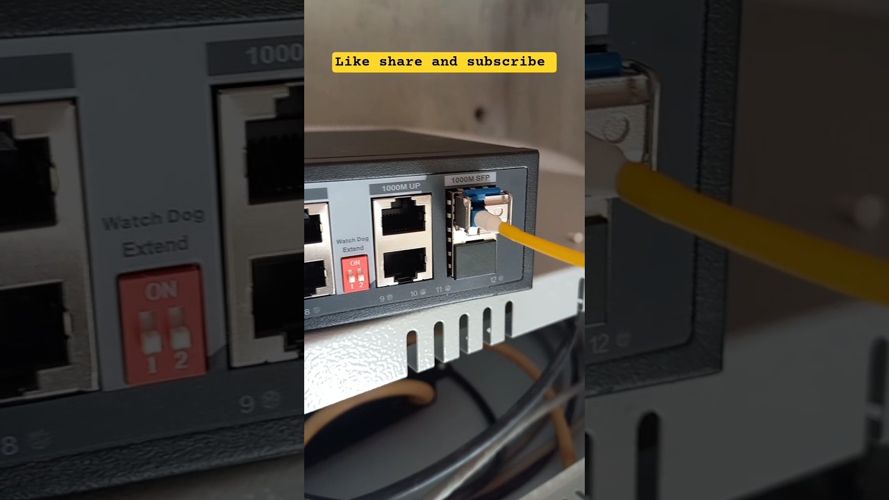 SFP Port poe switch How to installation #computer #laptop #printer #sfp #cctvcamera