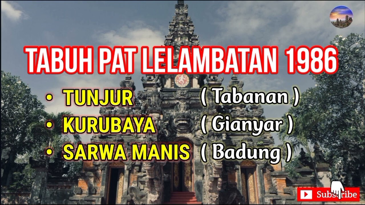Tabuh Pat Lelambatan Gong Kebyar 1986