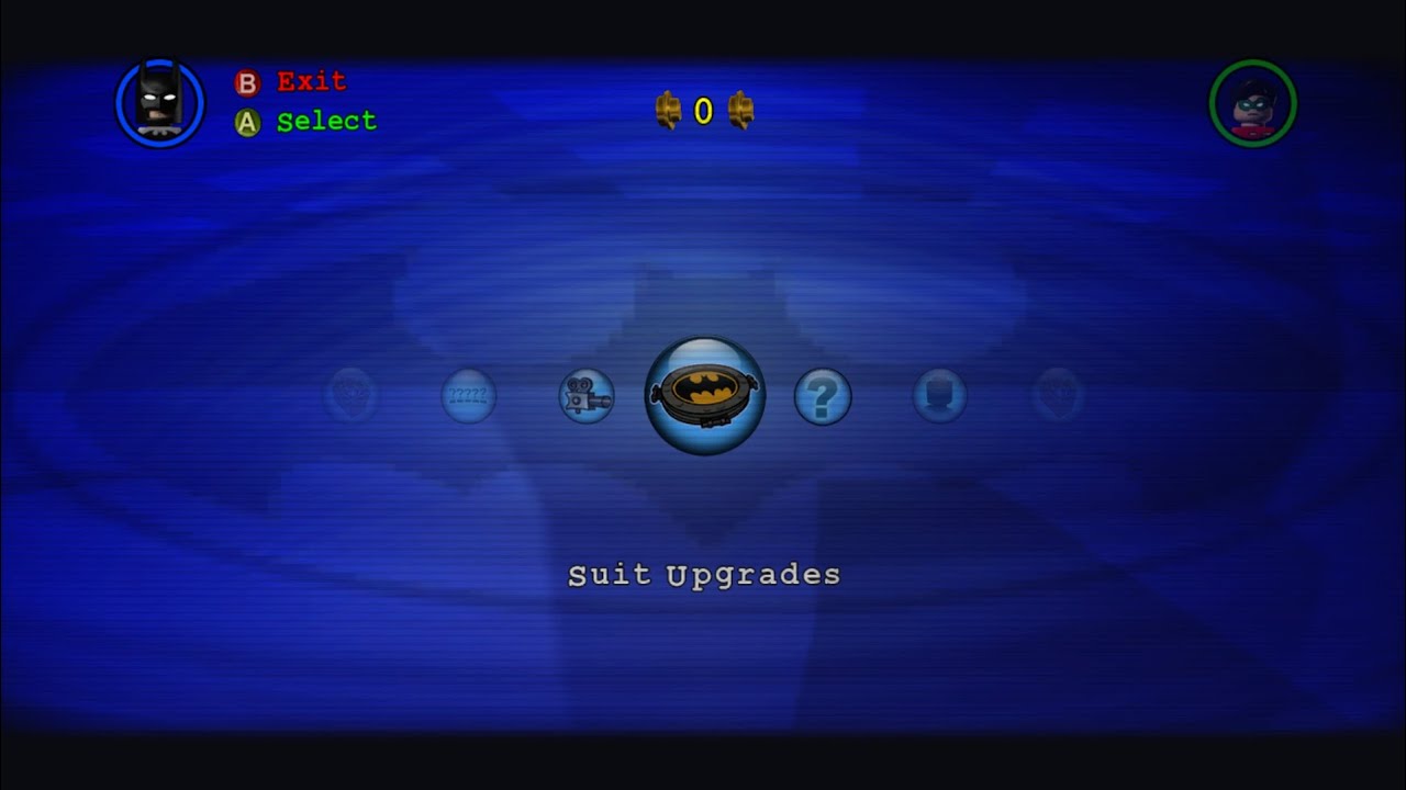 LEGO Batman: The Videogame -- Suit Upgrades Cheat Codes
