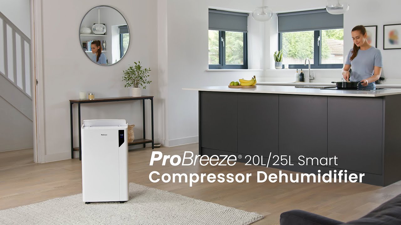 Pro Breeze 20L/25L Smart Compressor Dehumidifiers &ndash; App Control & Laundry Mode
