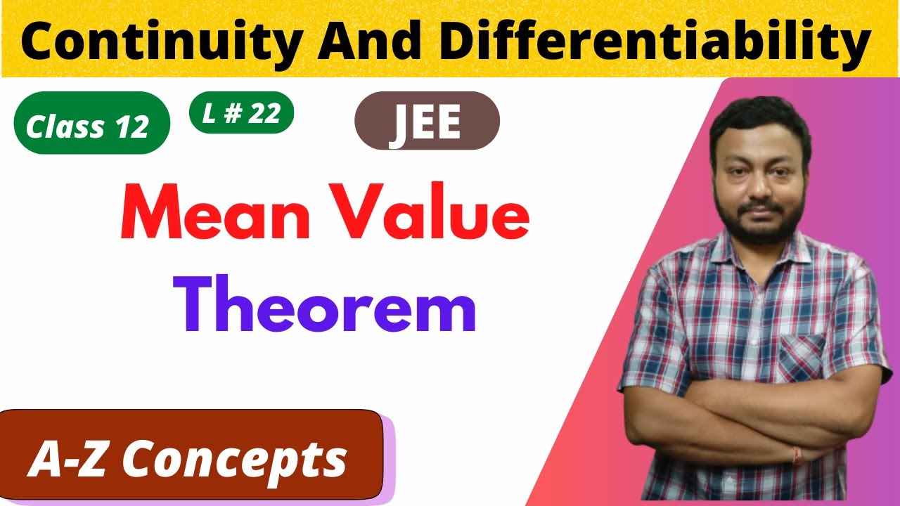 mean value theorem | mean value theorem class 12 one shot |continuity and differentiability class 12