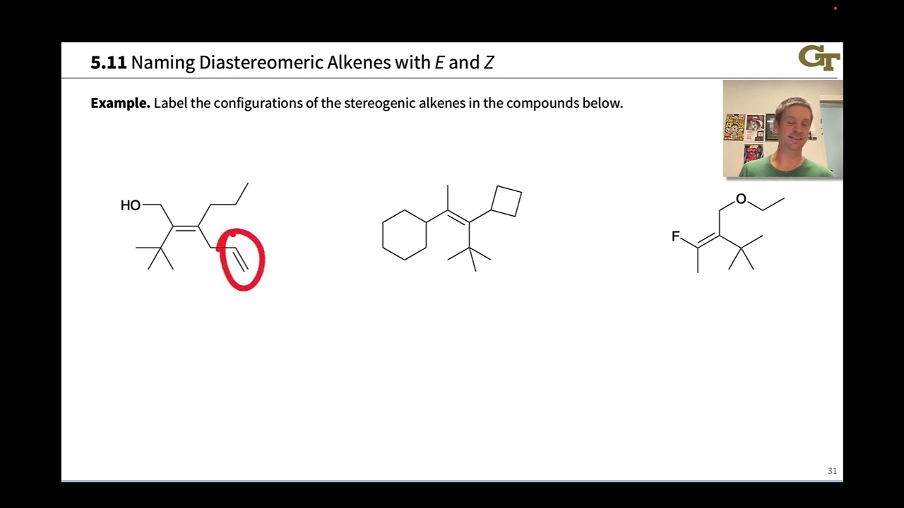E/Z Labeling for Stereogenic Alkenes