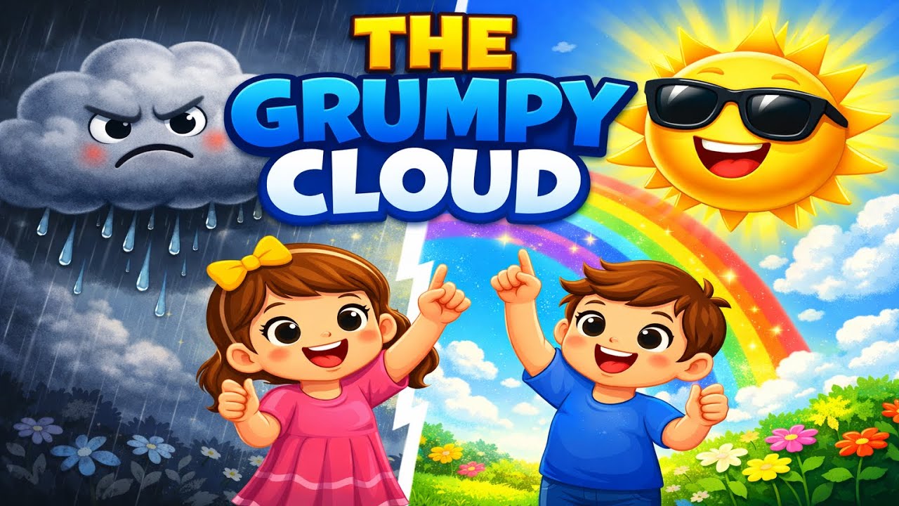 Grumpy Cloud song | Emotional Kids Song About Feelings & Friendship | nursery rhymes | Tinnytune