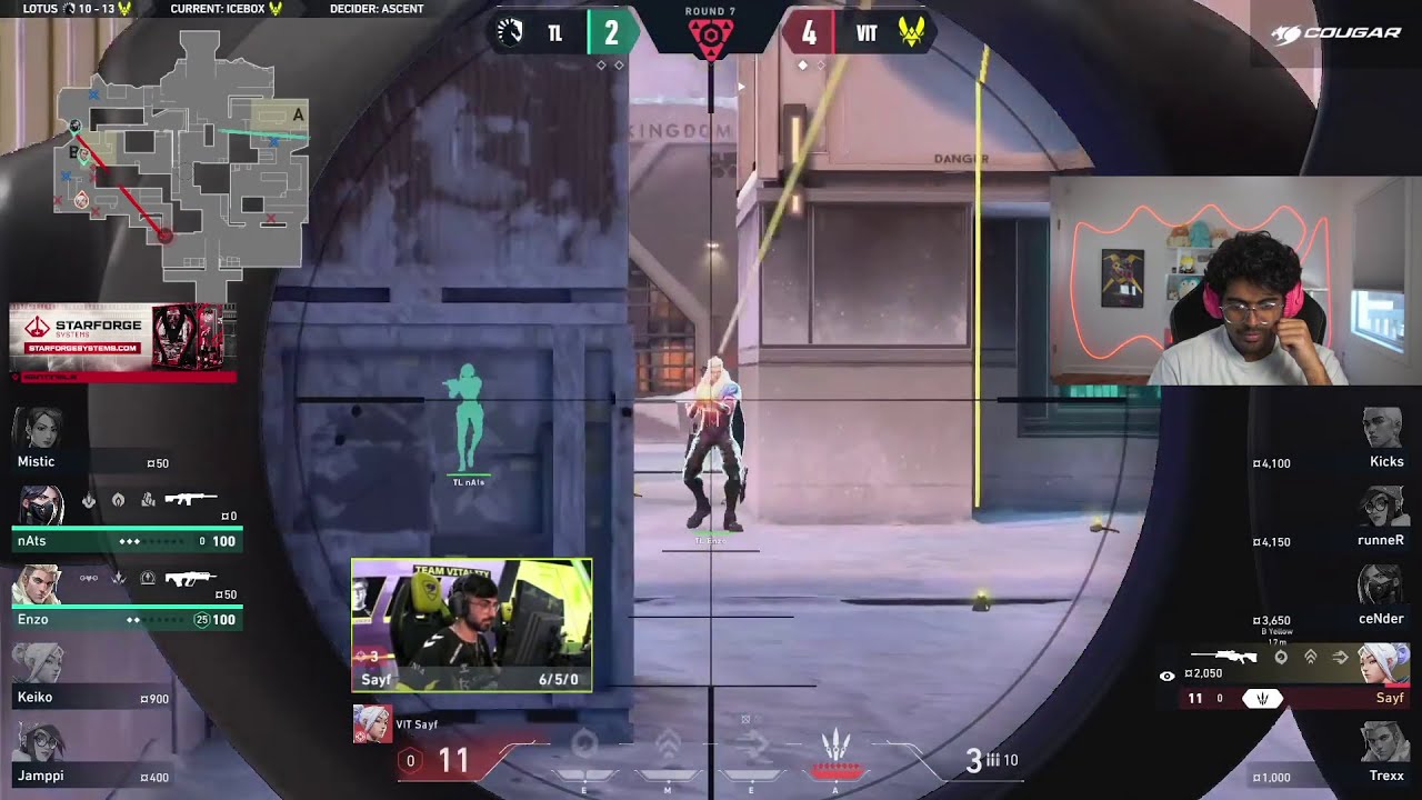 Curry reacts to VIT Sayf's INSANE 11hp 1v2 ACE CLUTCH against Team Liquid