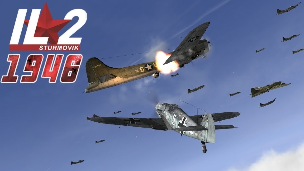 IL-2 1946: B-17 Flying Fortresses attacked by Fighters