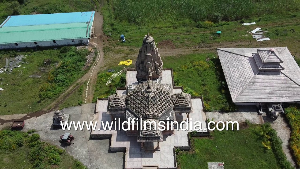 Trimbakeshwar Shiva JyotirlingaTemple - an aerial view