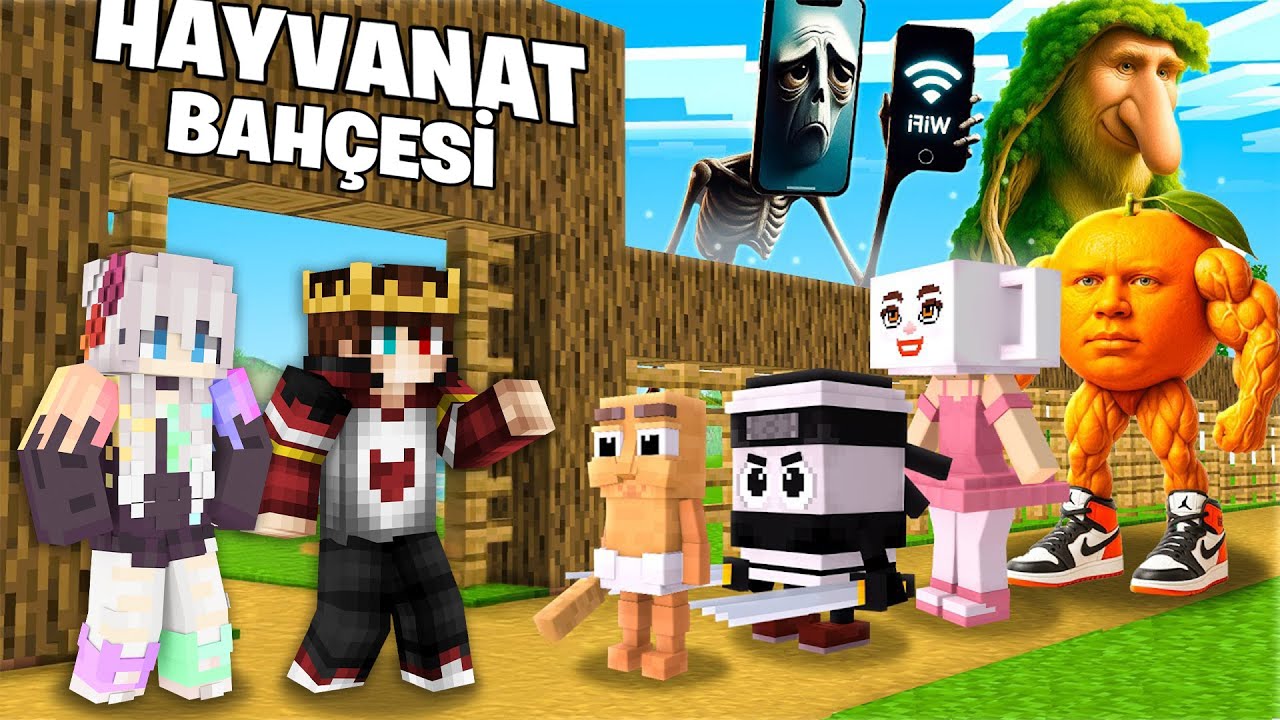 İtalyan Brainrot Hayvanat Bahçesi Açtık - Minecraft