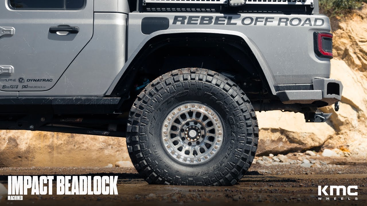 KMC KM239 Impact Beadlock | 17x9 | Machined | Jeep Gladiator