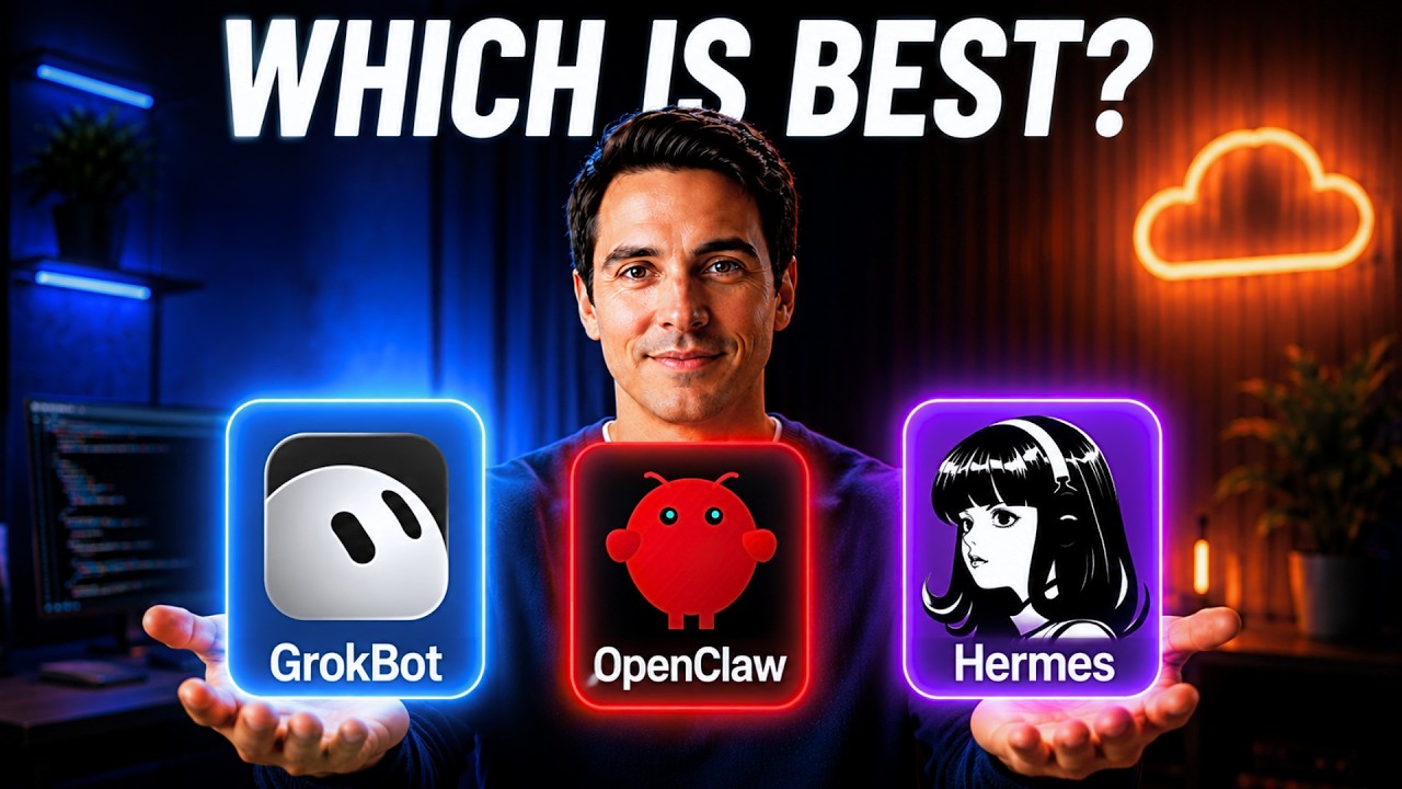 GrokBot против OpenClaw против Hermes | Что ЛУЧШЕ (Честный обзор 2026)