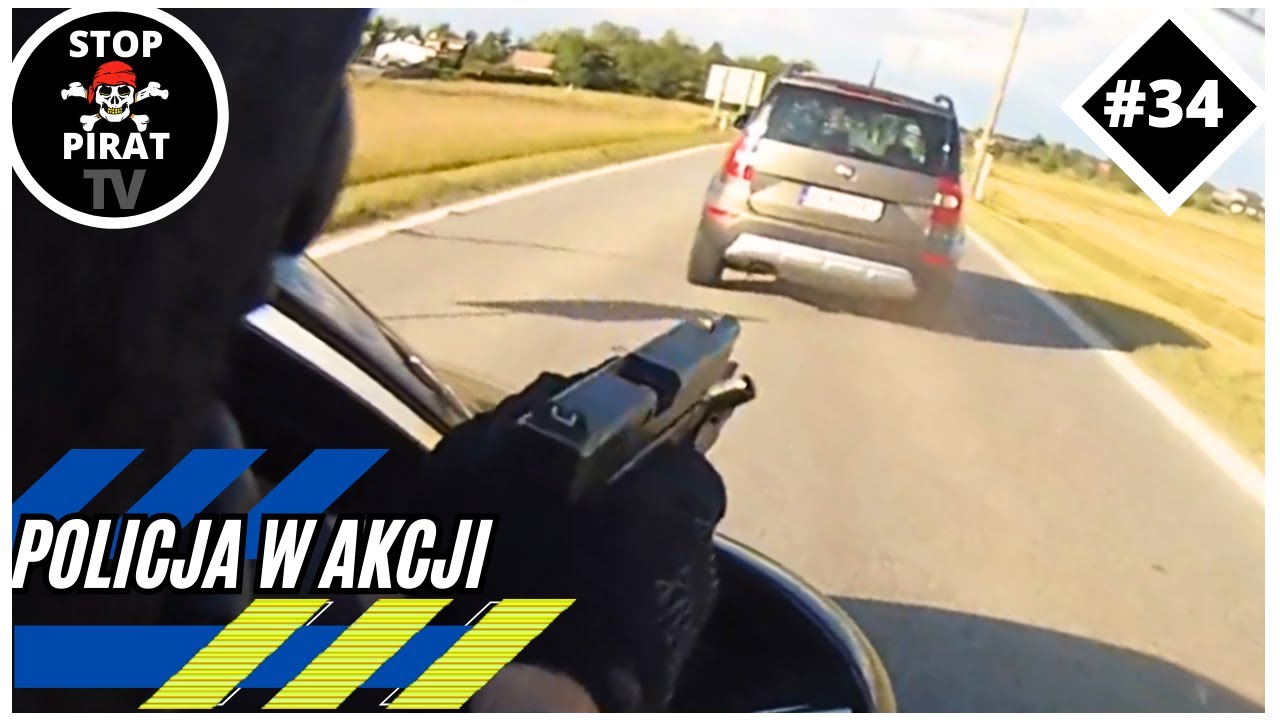 POLICJA W AKCJI #34 - Pościg za Skodą Yeti, Volkswagen taranuje radiowóz, policyjne Ferrari w akcji