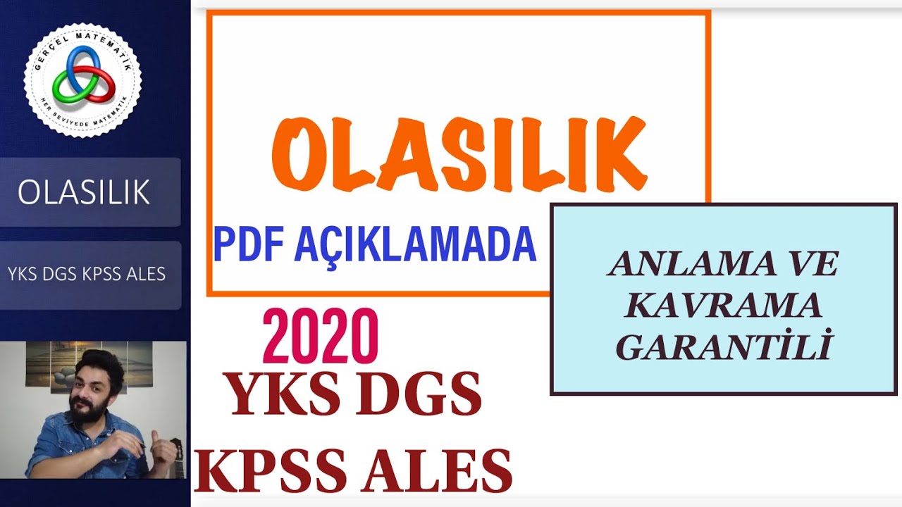OLASILIK (1. KISIM ) HER SINAVA UYGUN 2020 YKS 2020 DGS 2020 KPSS ALES #2020YKS #2020DGS #OLASILIK