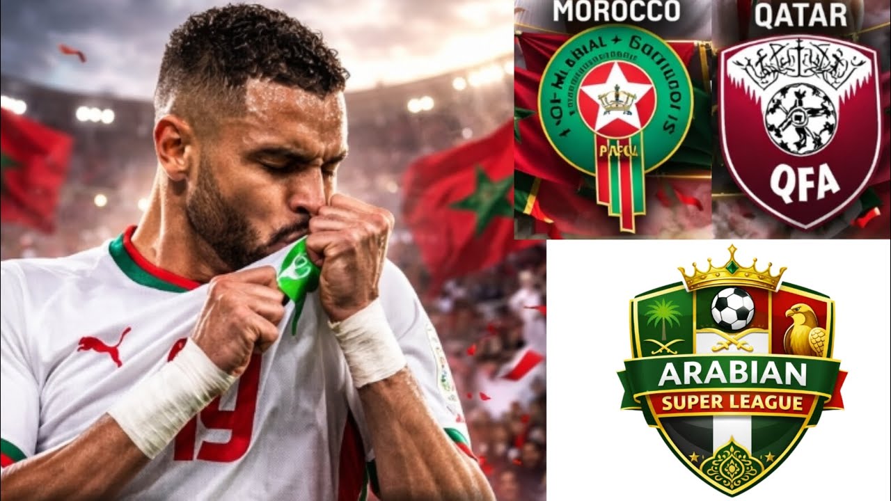 VOLTA FOOTBALL ARABIAN SUPER LEAGUE MAROC VS QATAR. UN SPECTACLE SIGNE YOUSSEF EN - NESYRI!!!