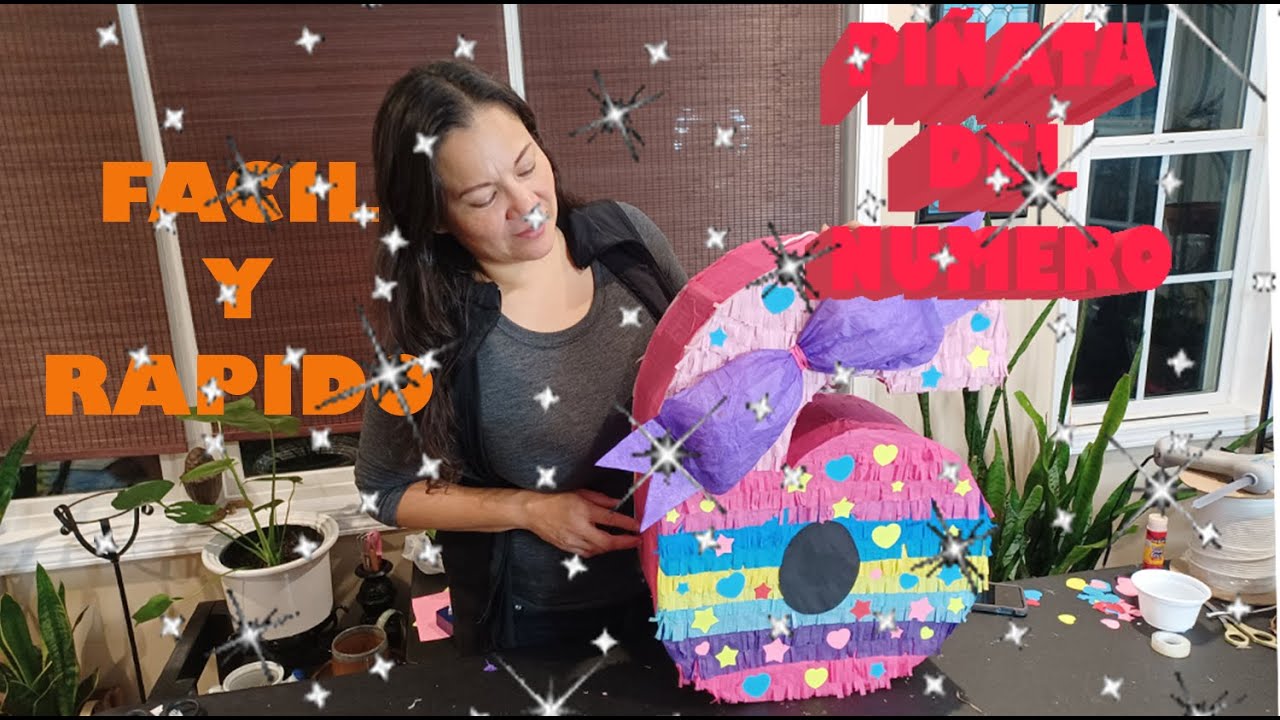 🎉Como hacer una piñata del numero 6/ tutorial facil y rapido.🎉