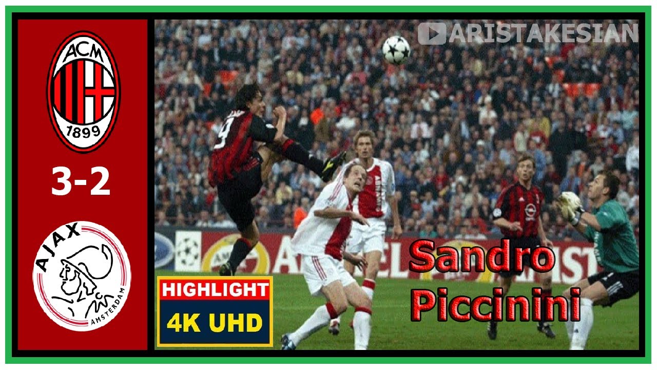 AC Milan v Ajax: 3-2 #UCL 2003 QUARTER-FINAL FLASHBACK - (MEDIASET) SANDRO PICCININI - HD