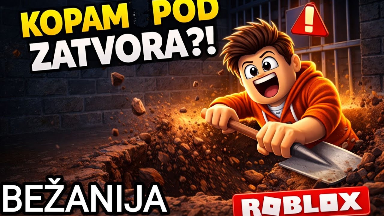 Kopam rupu kako bih pobegao iz zatvora u Robloxu! 😱