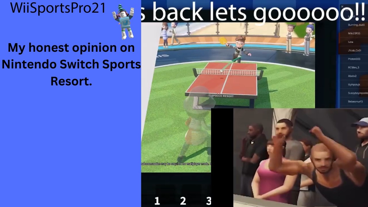 My honest thoughts on Nintendo Switch Sports Resort Reveal?!