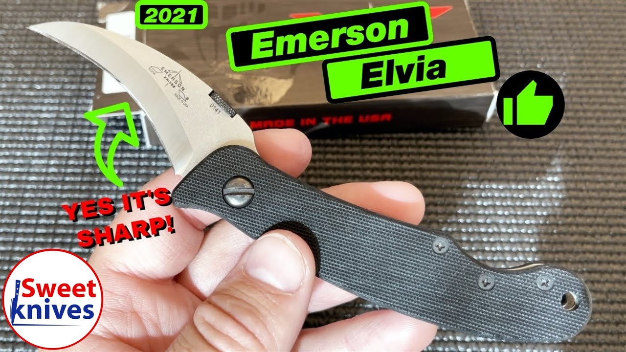 Emerson Elvia Knife Curved Blade Wicked Edge Sharpening - Sweetknives How To Sharpen
