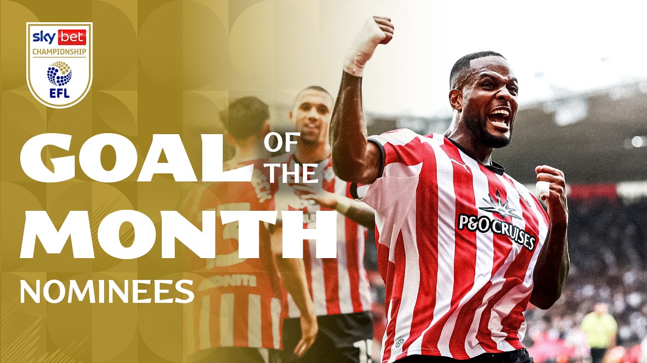Sky Bet Championship Goal of the Month | August nominees