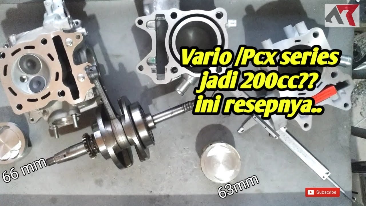 Bikin Vario /PCX/ADV Jadi 200cc,, BORE UP dan STROKE UP digabung??