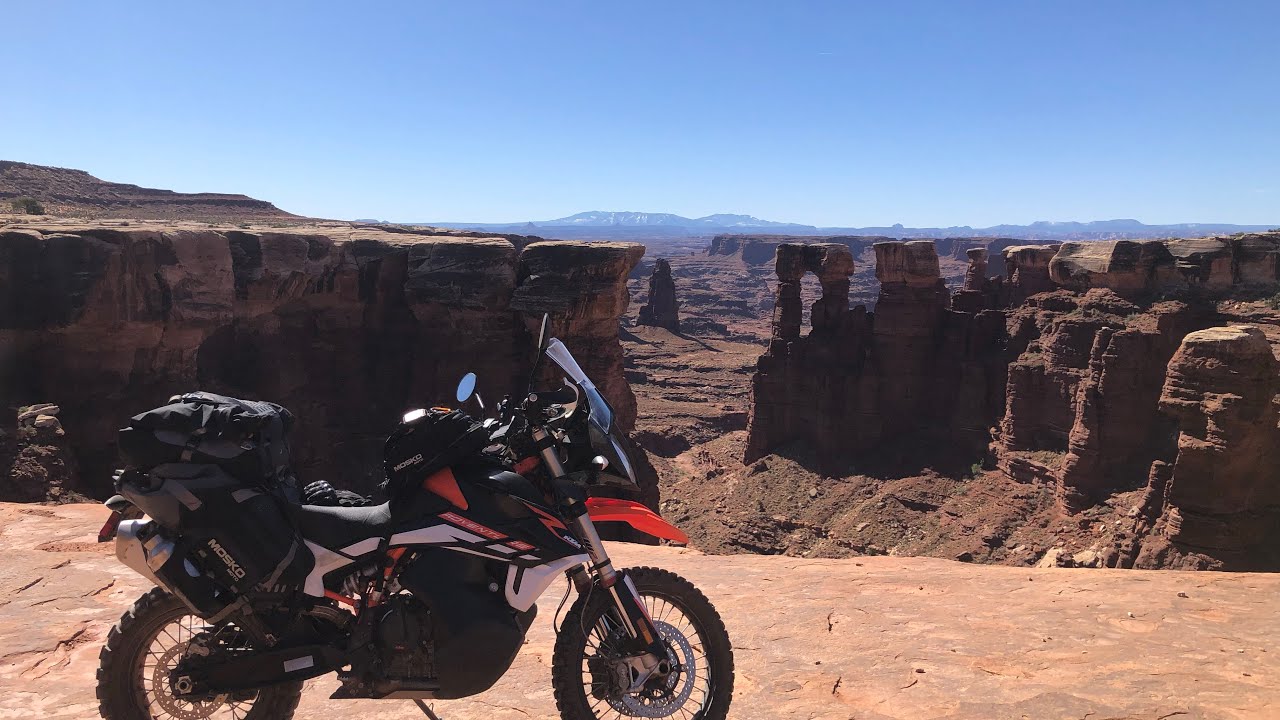Solo Moto on the White Rim Trail