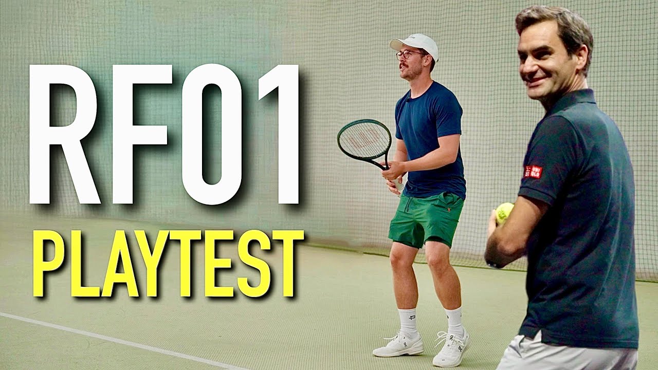 Тестирование новой ракетки Роджера Федерера RF01 