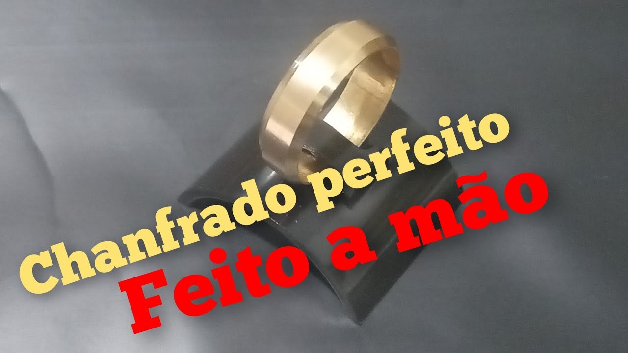 fazendo chanfrado de torno, na mão, com poucas ferramentas, aliança perfeita @Frankjoiasart