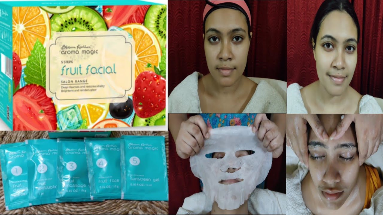 Aroma magic Fruit  facial/ Honest review/ salon style facial at home/ Facial for all skin types