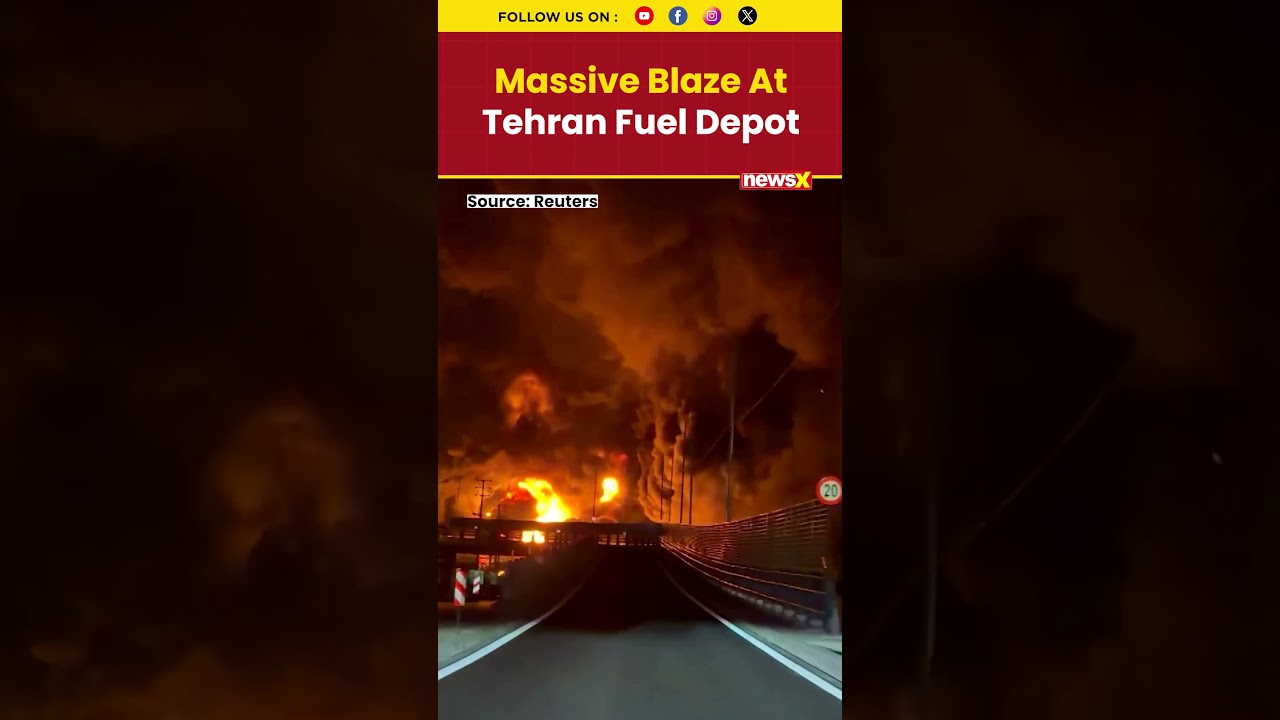 Massive Blaze At Tehran Fuel Depot As Strikes Ignite Flames And Smoke Over City