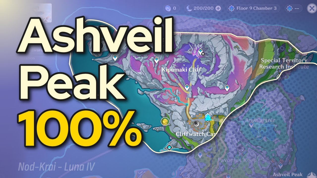Ashveil Peak 100% exploration guide