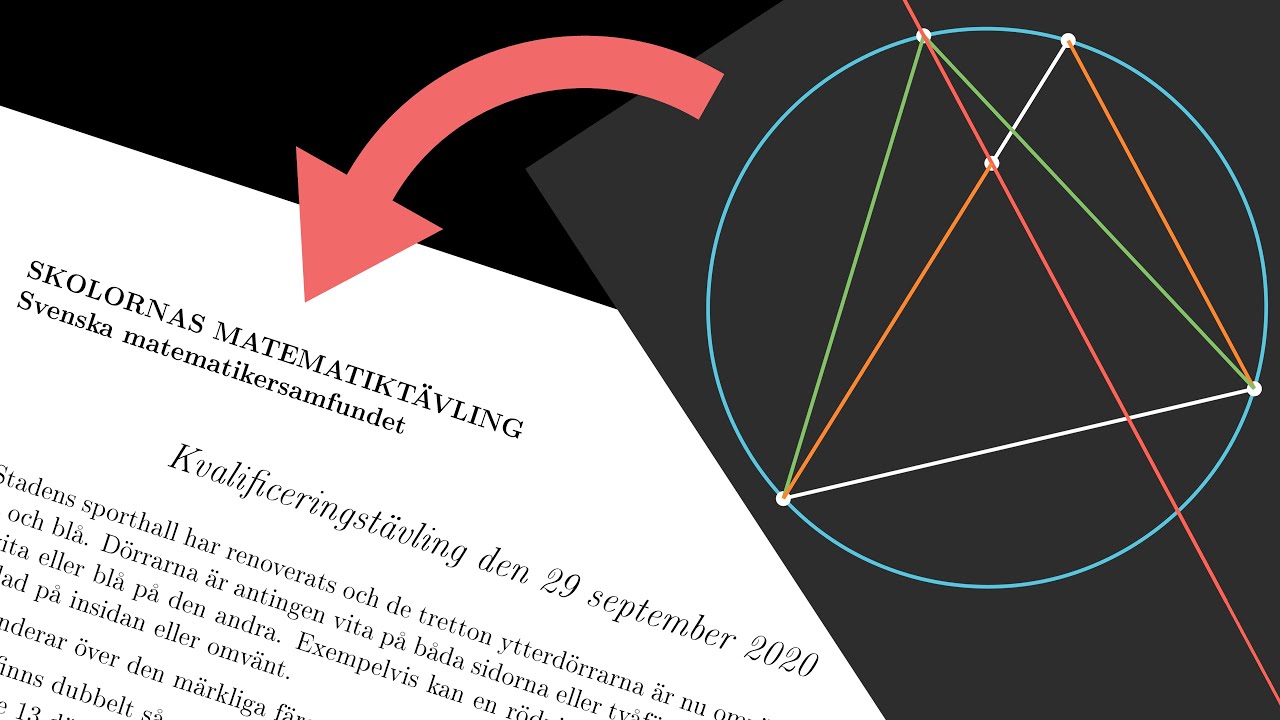MATTE-TRIXEN DE INTE L&Auml;R DIG P&Aring; GYMNASIET | En l&ouml;sning av problem 4 fr&aring;n SMT-kvalet 2020