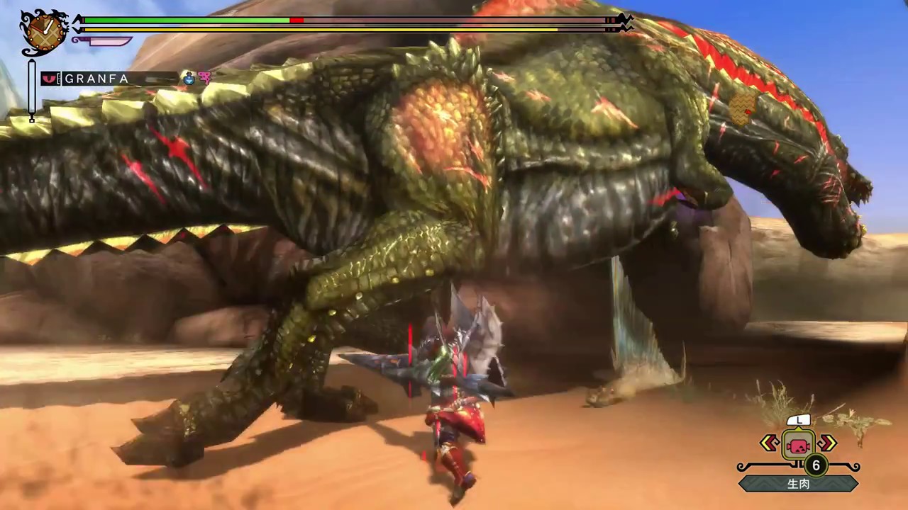 MH3G イビルジョー 8分6秒 ランス ソロ G級 討伐