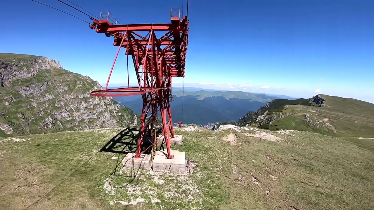 Kolejka linowa w górach Bucegi
