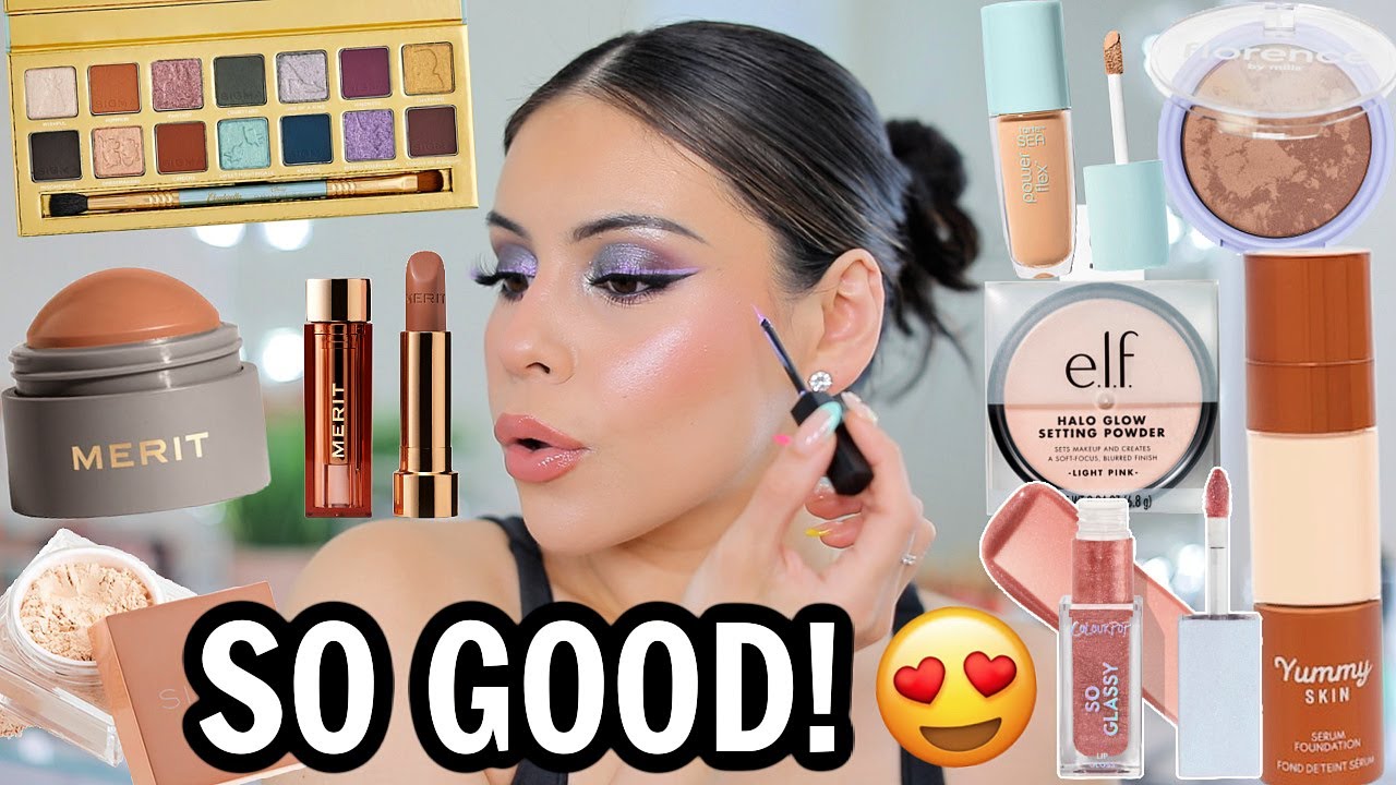 TESTING HOT NEW MAKEUP! High End + Drugstore First Impressions 😇