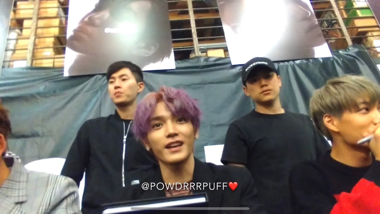 FANCAM - TAEYONG / SUPER M FANSIGN EVENT - FINGERPRINTS 191007