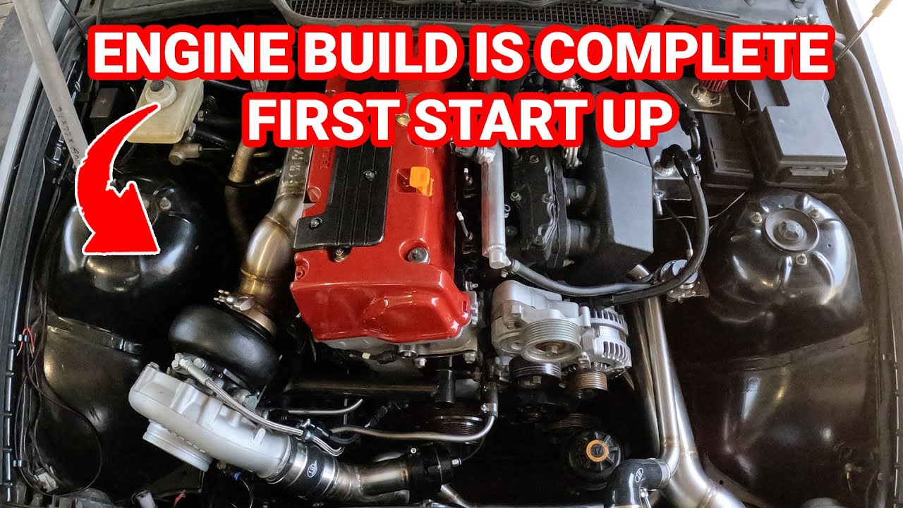 Project 324K - Honda K24 Swapped BMW E36 - We Have First Start Up - New Engine Complete - Episode 4