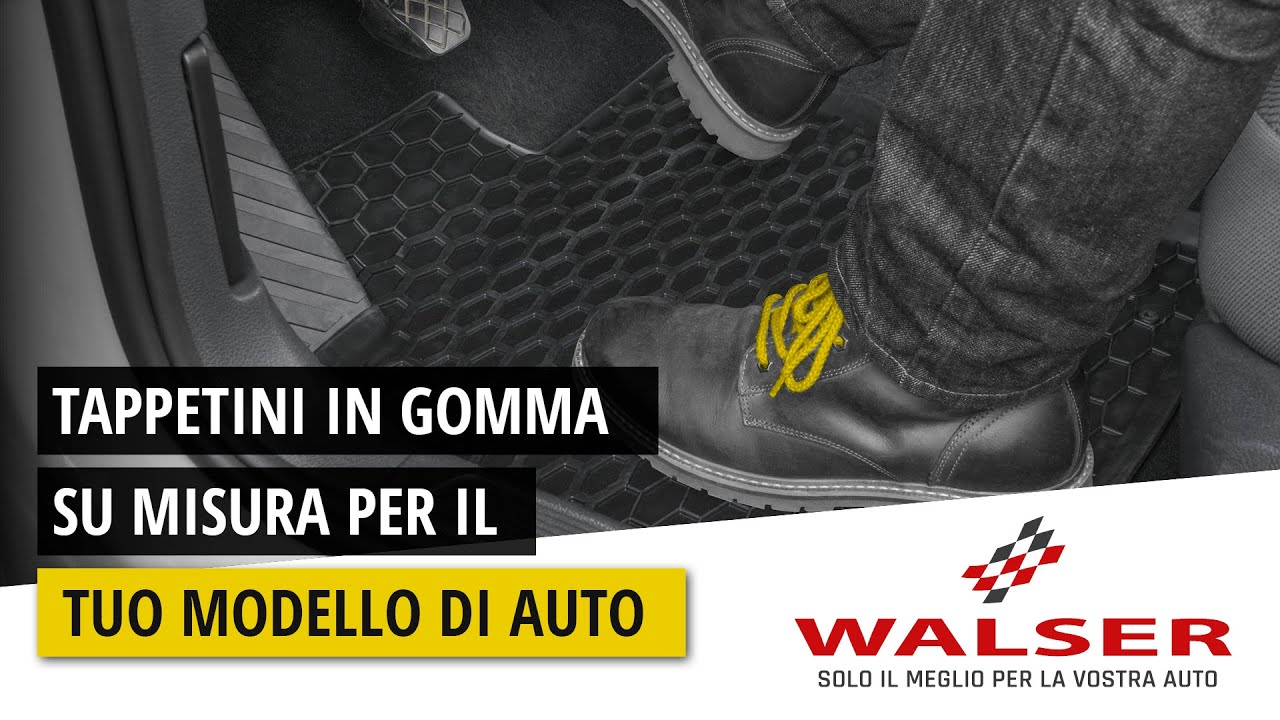 WALSER - Tappetini in gomma su misura per il tuo modello di auto