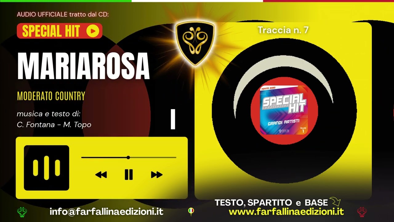 MARIAROSA 🤠  (Country Romance Orchestra) Compilation “Grandi Artisti ⭐ Special Hit Vol. 1”