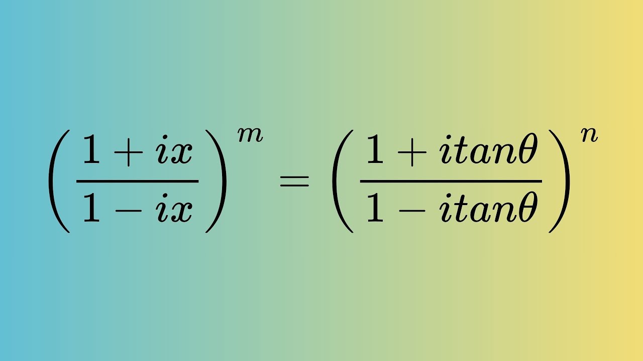 A nice Complex Equation