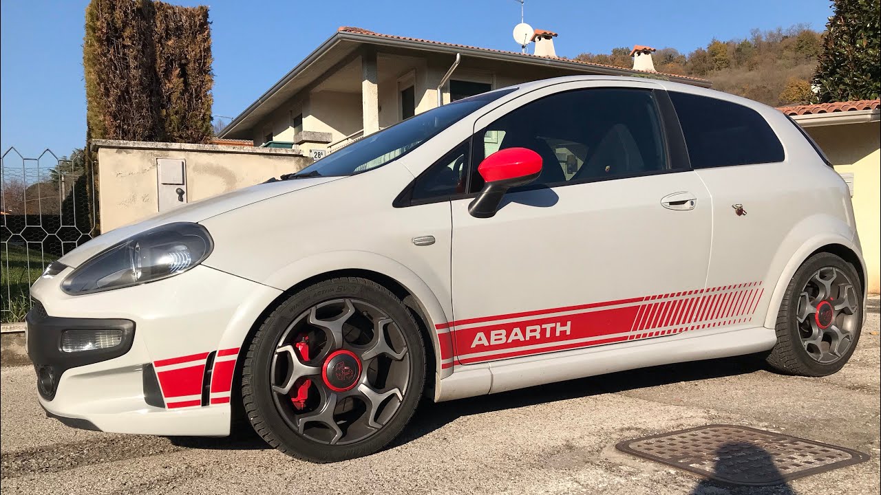 Punto Evo Abarth montaggio molle ribassate H&R -35mm (molle H&R -35mm 851kg)