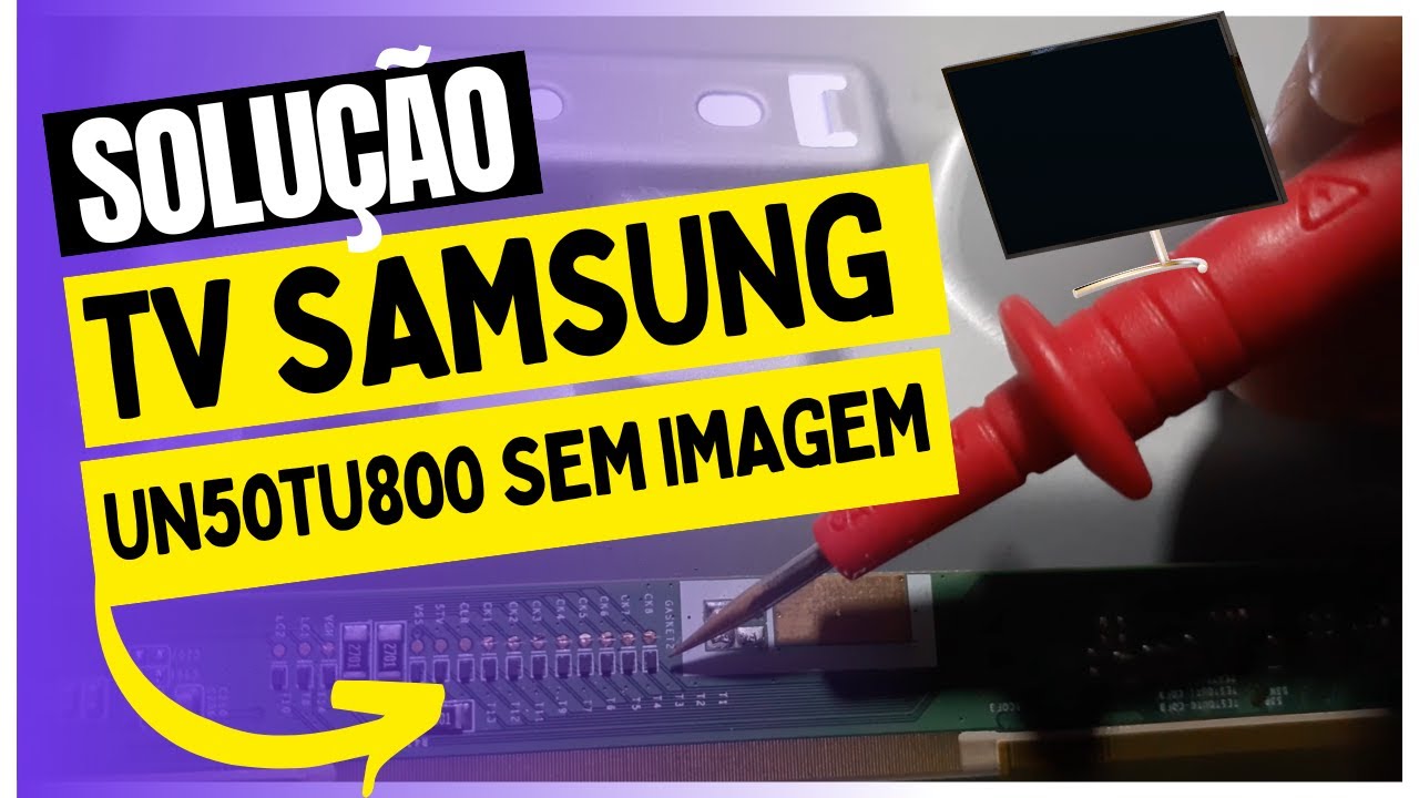 TV SAMSUNG TELA PRETA E NÃO LIGA UN50TU8000
