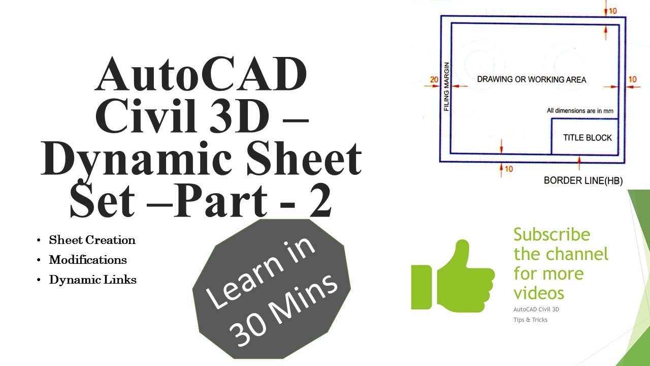 AutoCAD Civil 3D - Automatic Sheet Creation - Part-2