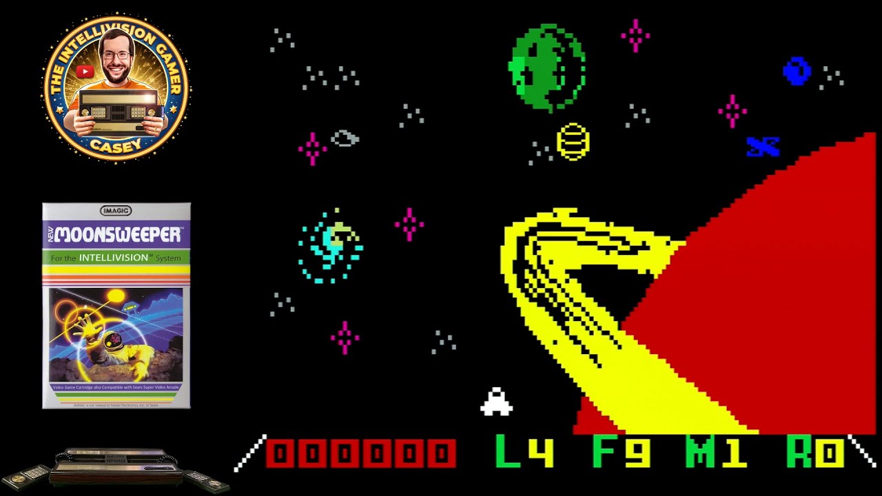 Intellivision Moonsweeper - Homebrew Game on Original Hardware