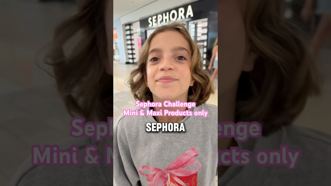 SEPHORA CHALLENGE! Only products that have a mini! #sephora #shopping #haul #challenge