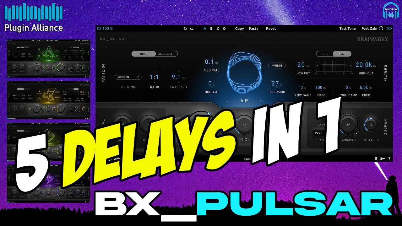 Plugin Alliance BX PULSAR Creative Delay — обзор и демонстрация