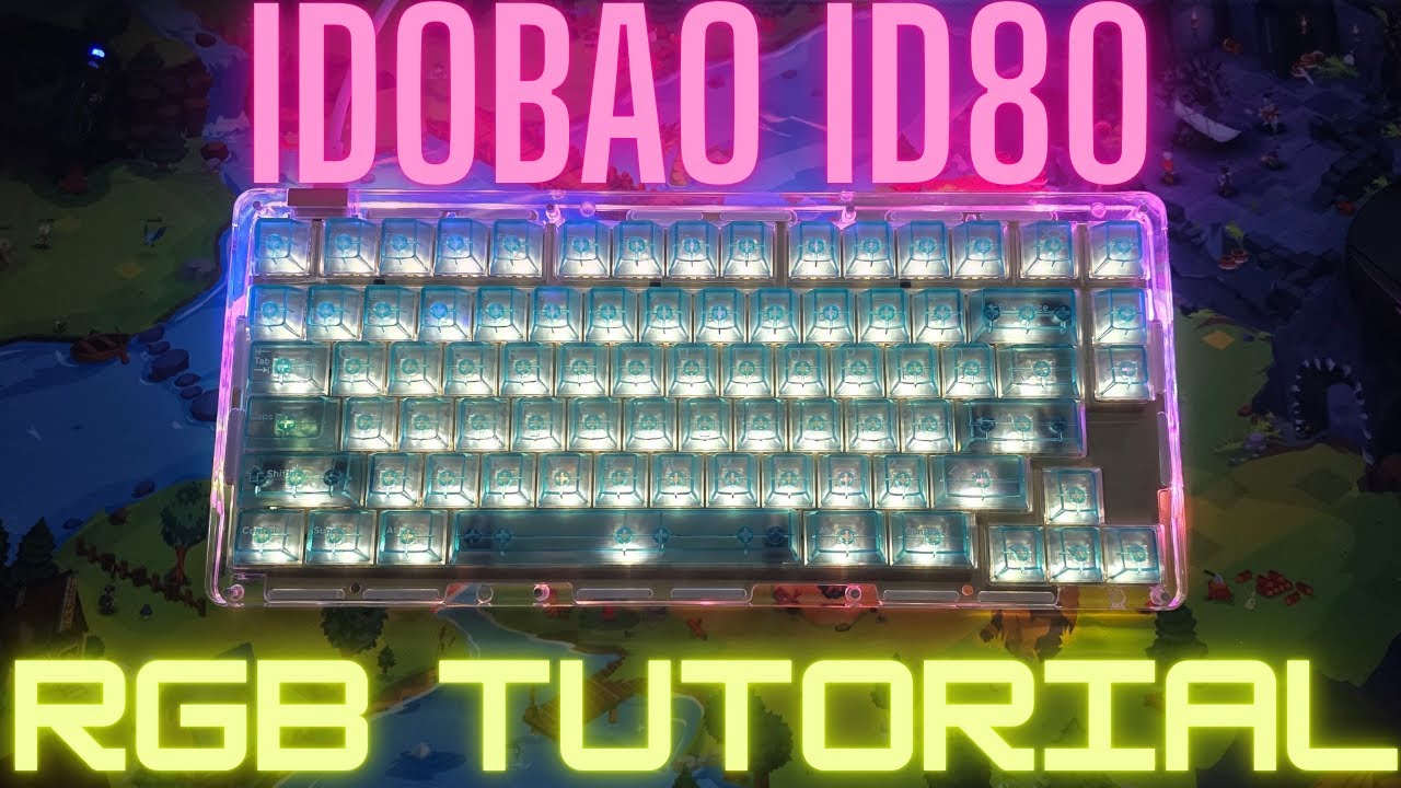 How to change the RGB and backlight settings on the IDOBAO ID80