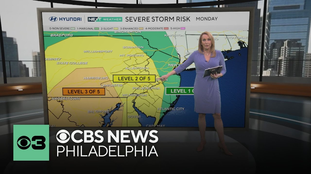 Pleasant weekend before strong to severe storms arrive in Philadelphia area Monday night