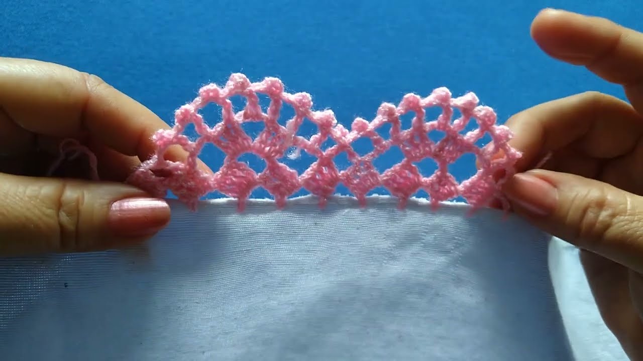 Orilla para servilletas, num 920 fácil de tejer.#crochet #parati #video #fypシ #arte #tejido
